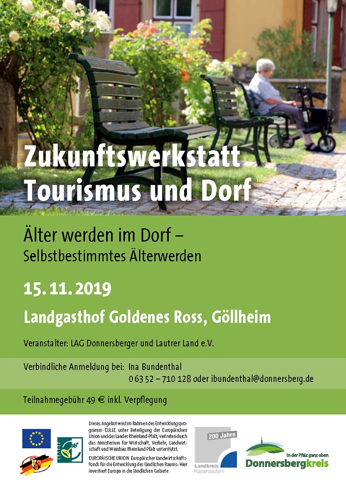 Älter werden im Dorf - so lautet das Motto der Veranstaltung am Freitag, den 15. November 2019 in Göllheim (Donnersbergkreis). Mit dabei das erfolgreiche Bürgerbusprojekt Rheinland-Pfalz der Agentur Landmobil.